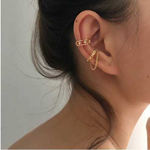 Tassel ear cuff